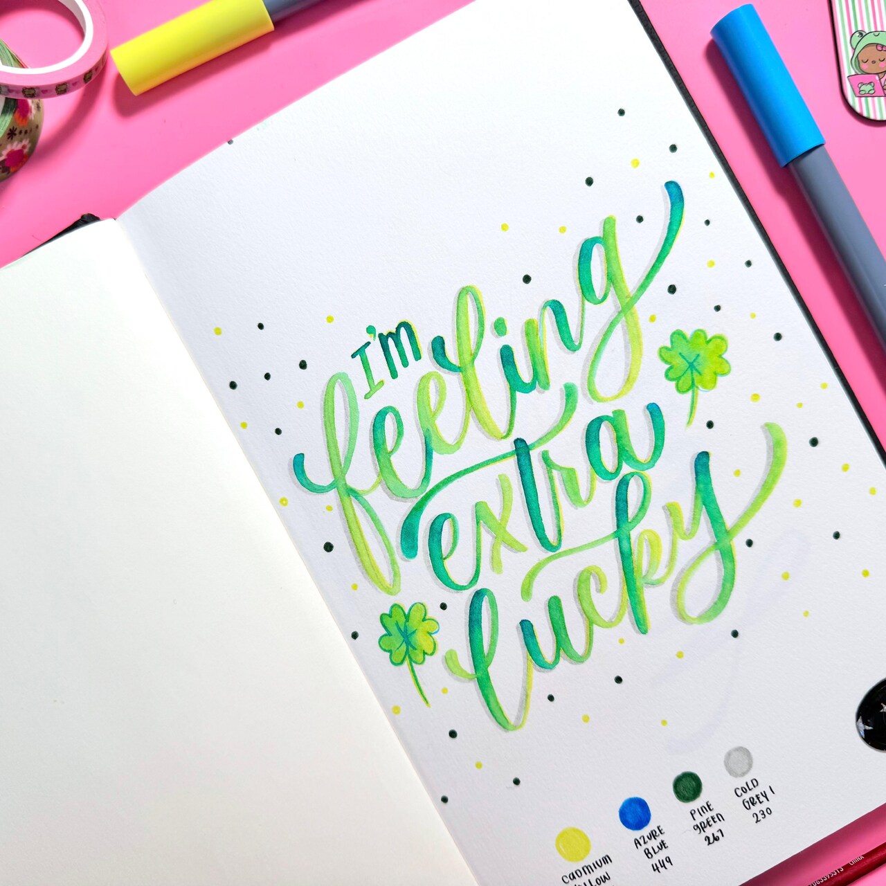 Beautiful Brush Lettering Script with Faber-Castell® Goldfaber Aqua Dual Markers
